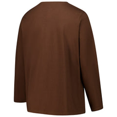 Cleveland Browns Women's Long Sleeve Scoop Neck T-Shirt Brown
