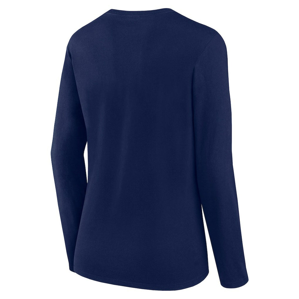 Dallas Cowboys Women's Long Sleeve Scoop Neck T-Shirt Navy
