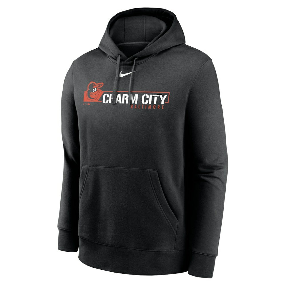 Baltimore Orioles Nike Local Club Pullover Hoodie - Black Hoodies