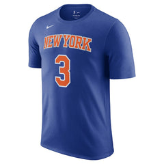 Josh Hart New York Knicks Icon Edition Name & Number T-Shirt Blue