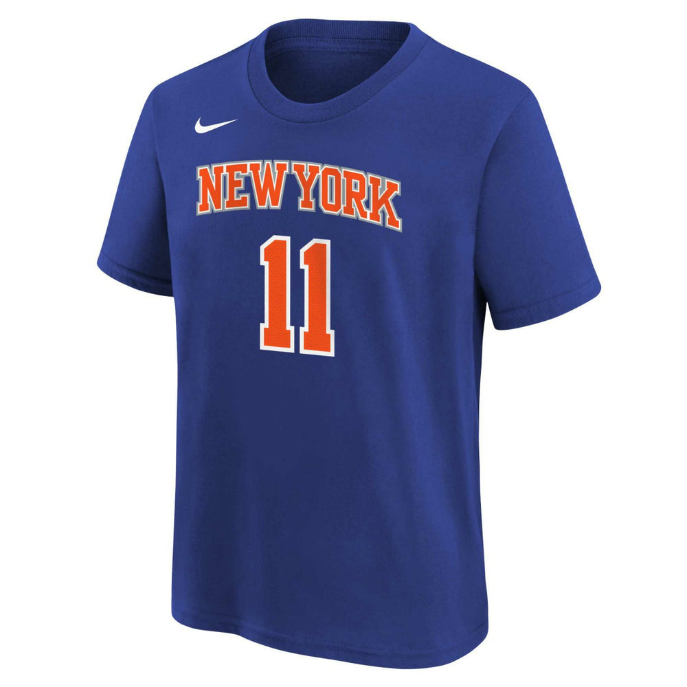 Jalen Brunson New York Knicks Youth Icon Name & Number T-Shirt Blue