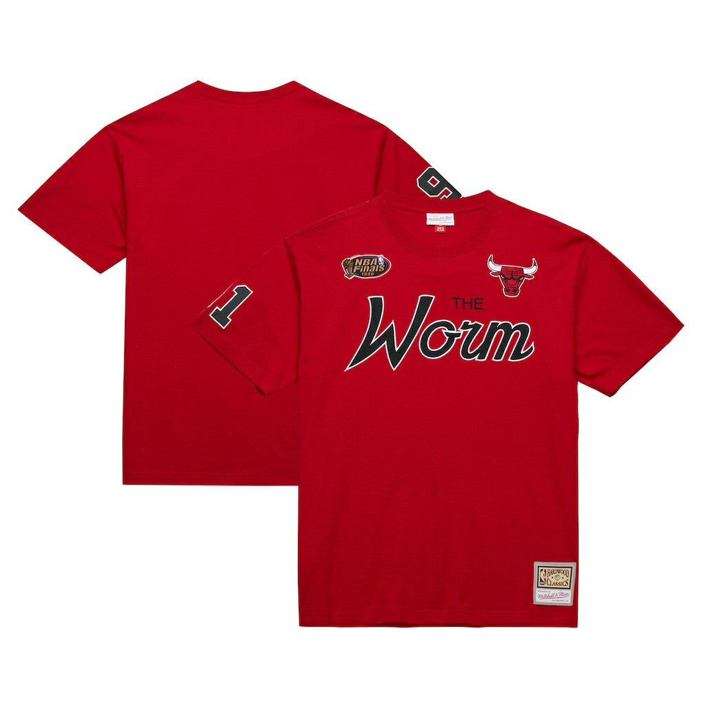 Dennis Rodman Chicago Bulls Premium Nickname T-Shirt Red