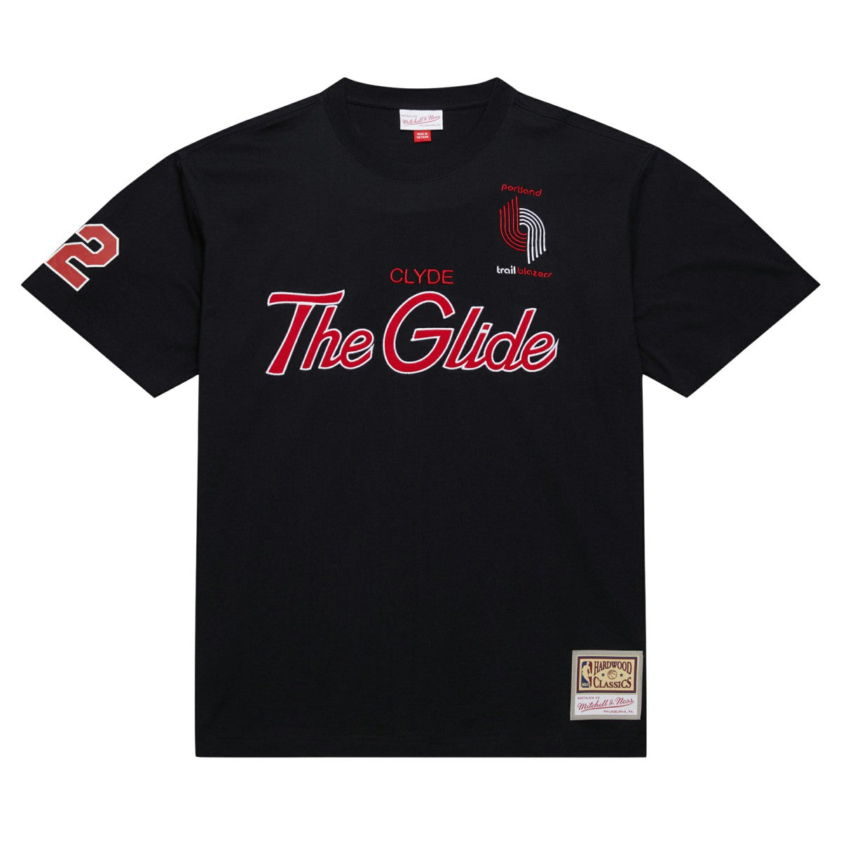 Clyde Drexler Portland Trail Blazers Premium Nickname T-Shirt Black