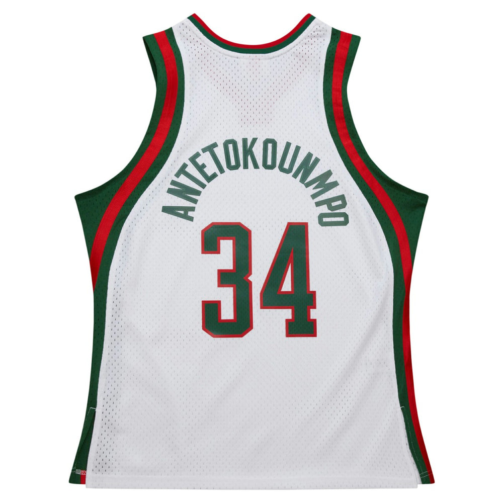 Giannis Antetokounmpo Milwaukee Bucks 2013/14 Hardwood Classics Swingman Jersey White