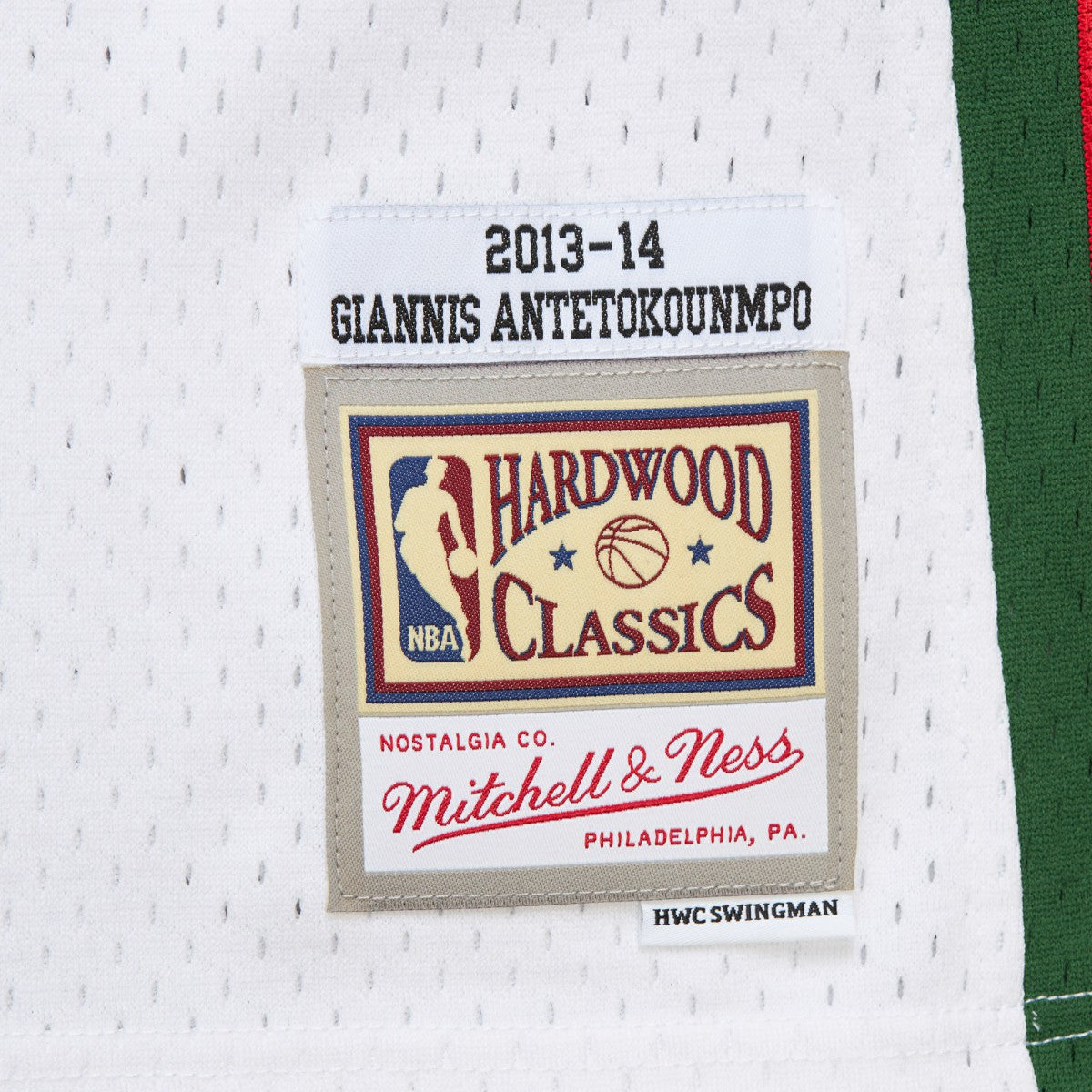 Giannis Antetokounmpo Milwaukee Bucks 2013/14 Hardwood Classics Swingman Jersey White