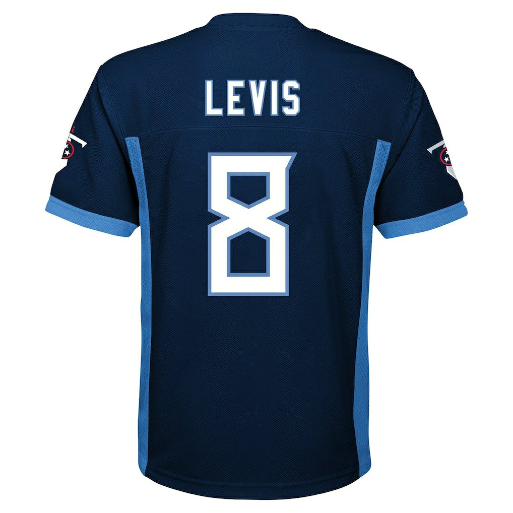 Will Levis Tennessee Titans Youth Replica Player Jersey Navy