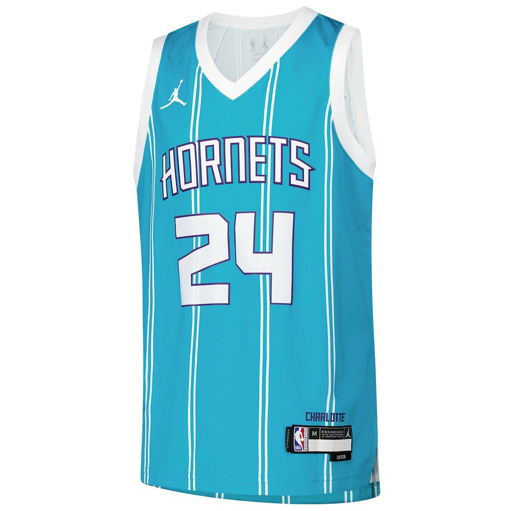Brandon Miller Charlotte Hornets Youth Swingman Jersey Icon Edition Teal