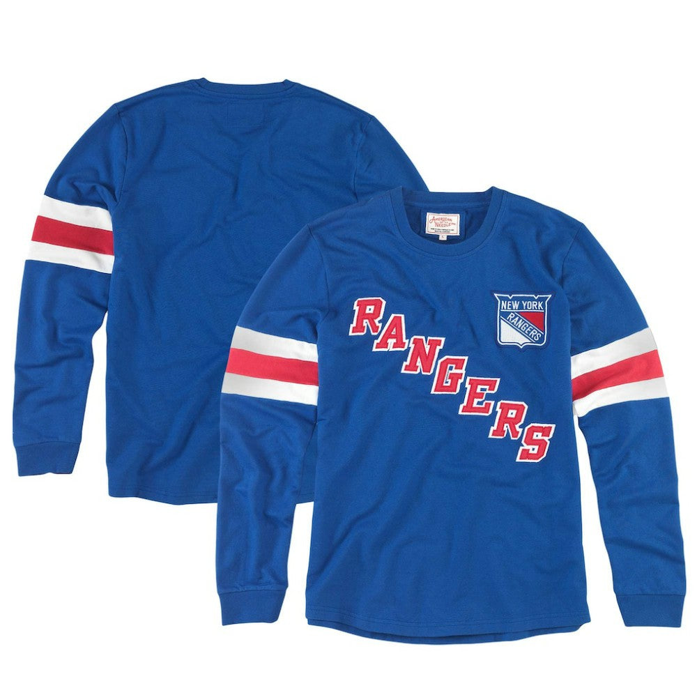 NHL New York Rangers American Needle Sudbury Long Sleeve T-Shirt - Blue