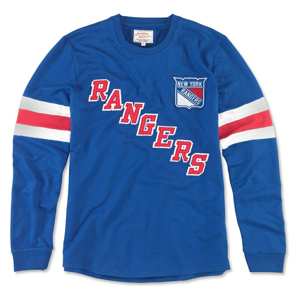 NHL New York Rangers American Needle Sudbury Long Sleeve T-Shirt - Blue