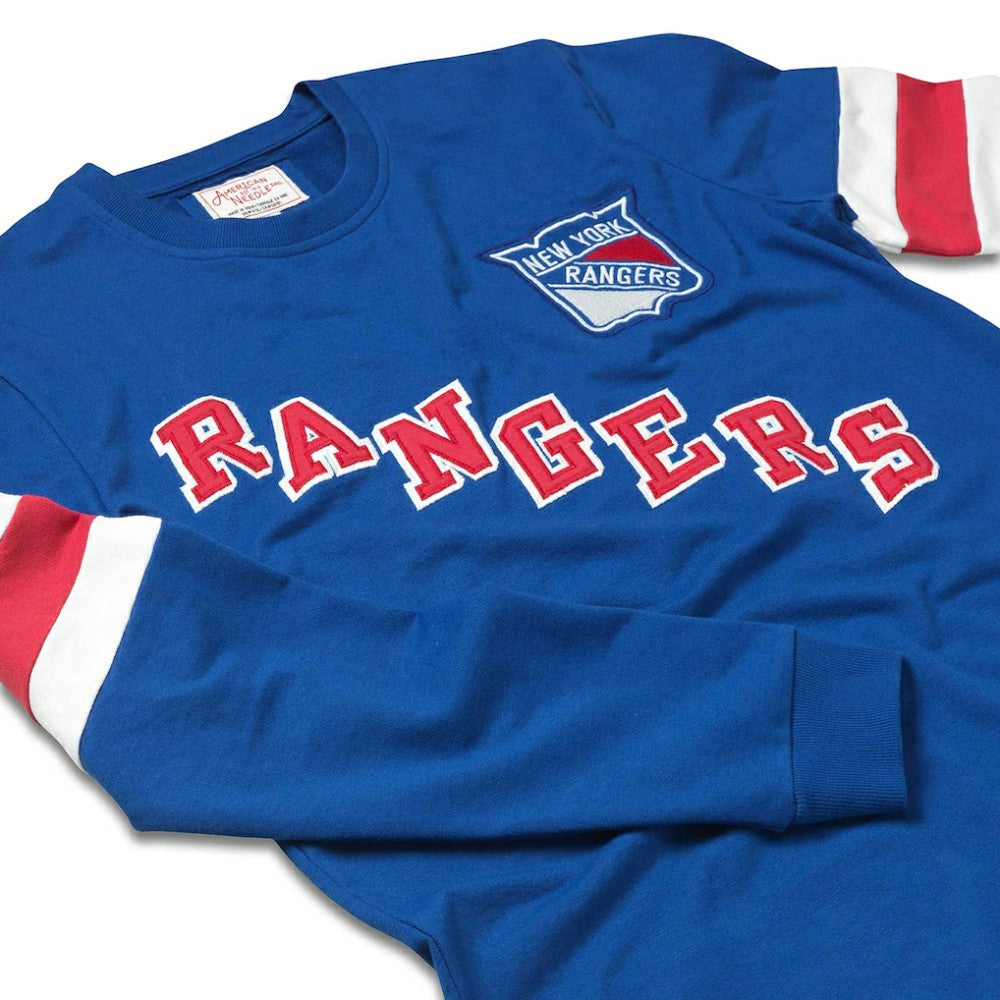 NHL New York Rangers American Needle Sudbury Long Sleeve T-Shirt - Blue