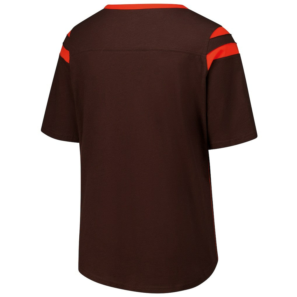 Cleveland Browns G-III 4Her by Carl Banks Women's Plus Size Linebacker T-Shirt Brown
