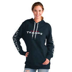 Houston Texans G-III 4Her by Carl Banks Women's Extra Inning Pullover Hoodie Navy