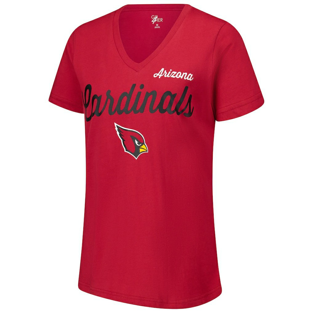 Arizona Cardinals G-III 4Her by Carl Banks Women's Post Season V-Neck T-Shirt Cardinal