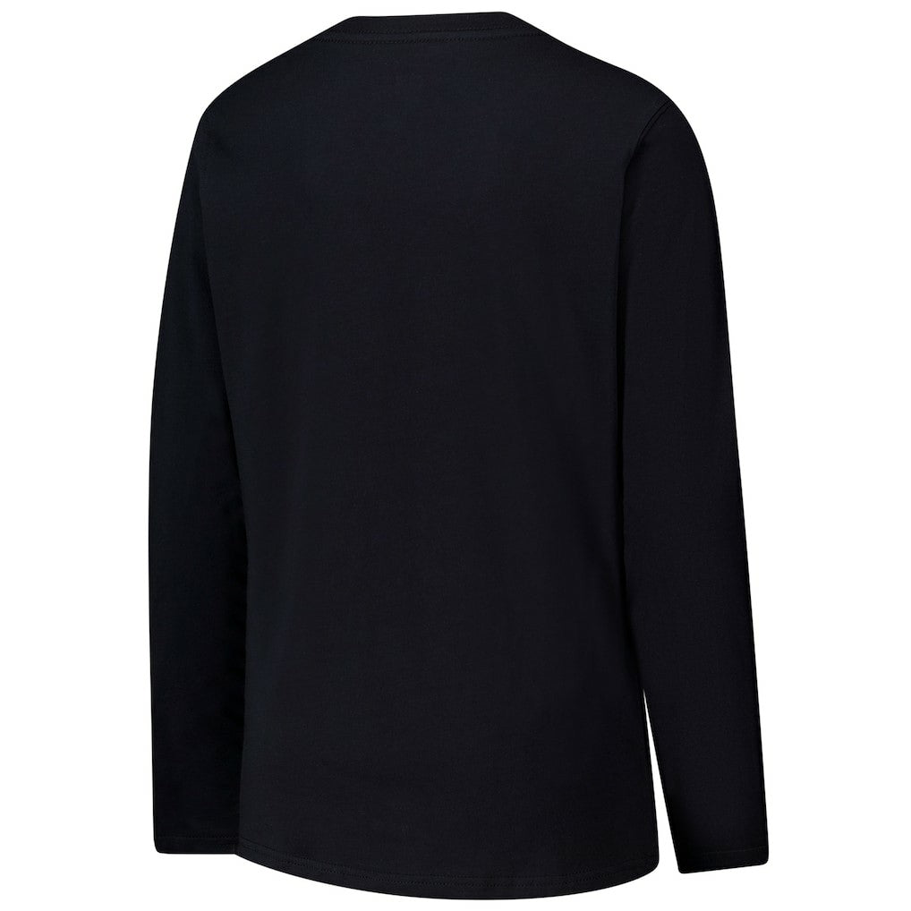 Carolina Panthers G-III 4Her by Carl Banks Women's Post Season Long Sleeve V-Neck T-Shirt Black