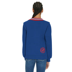 Buffalo Bills Tommy Hilfiger Women's Alice V-Neck Pullover Sweatshirt Royal