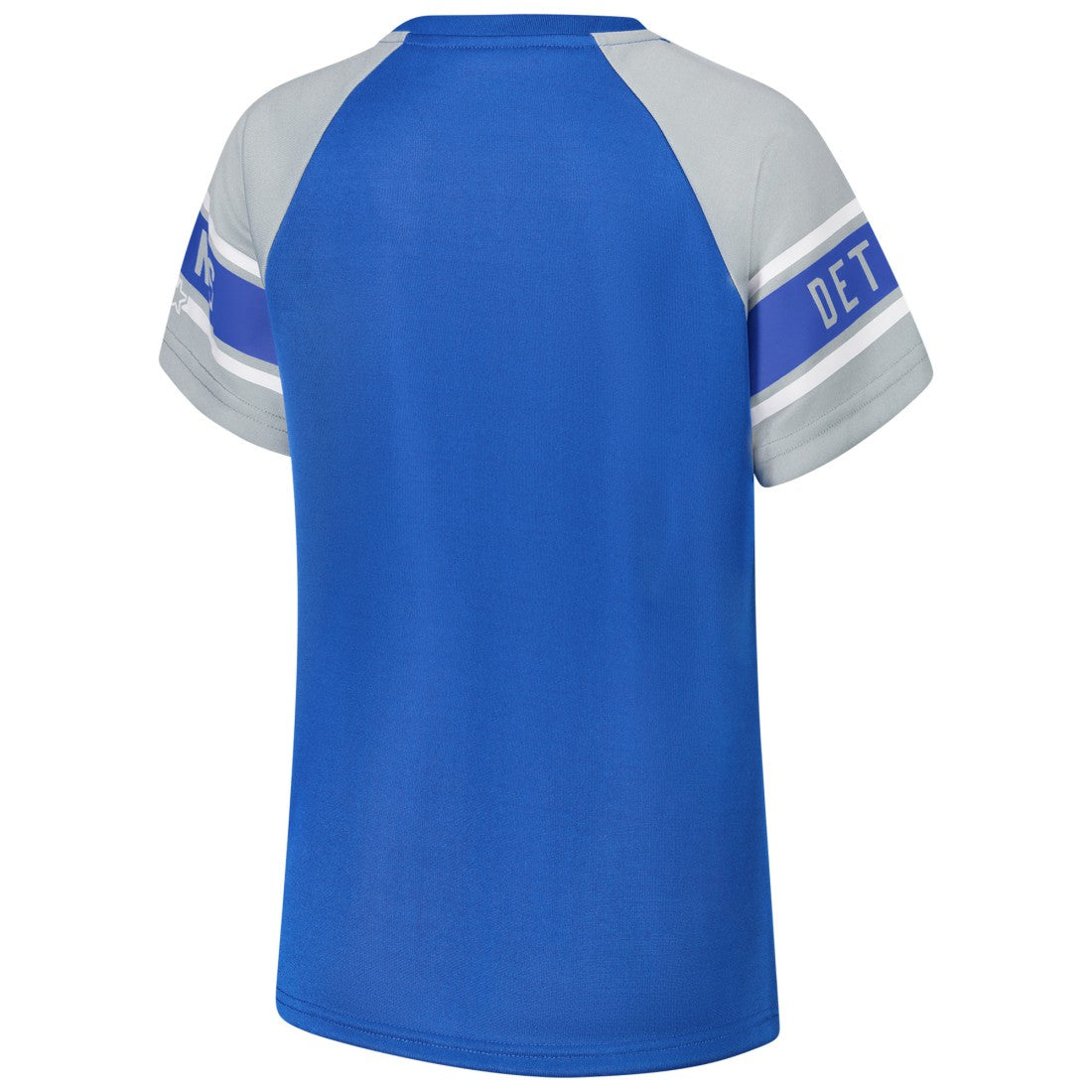 Detroit Lions Starter Women's 1st Rounder Color Block Raglan Top Blue