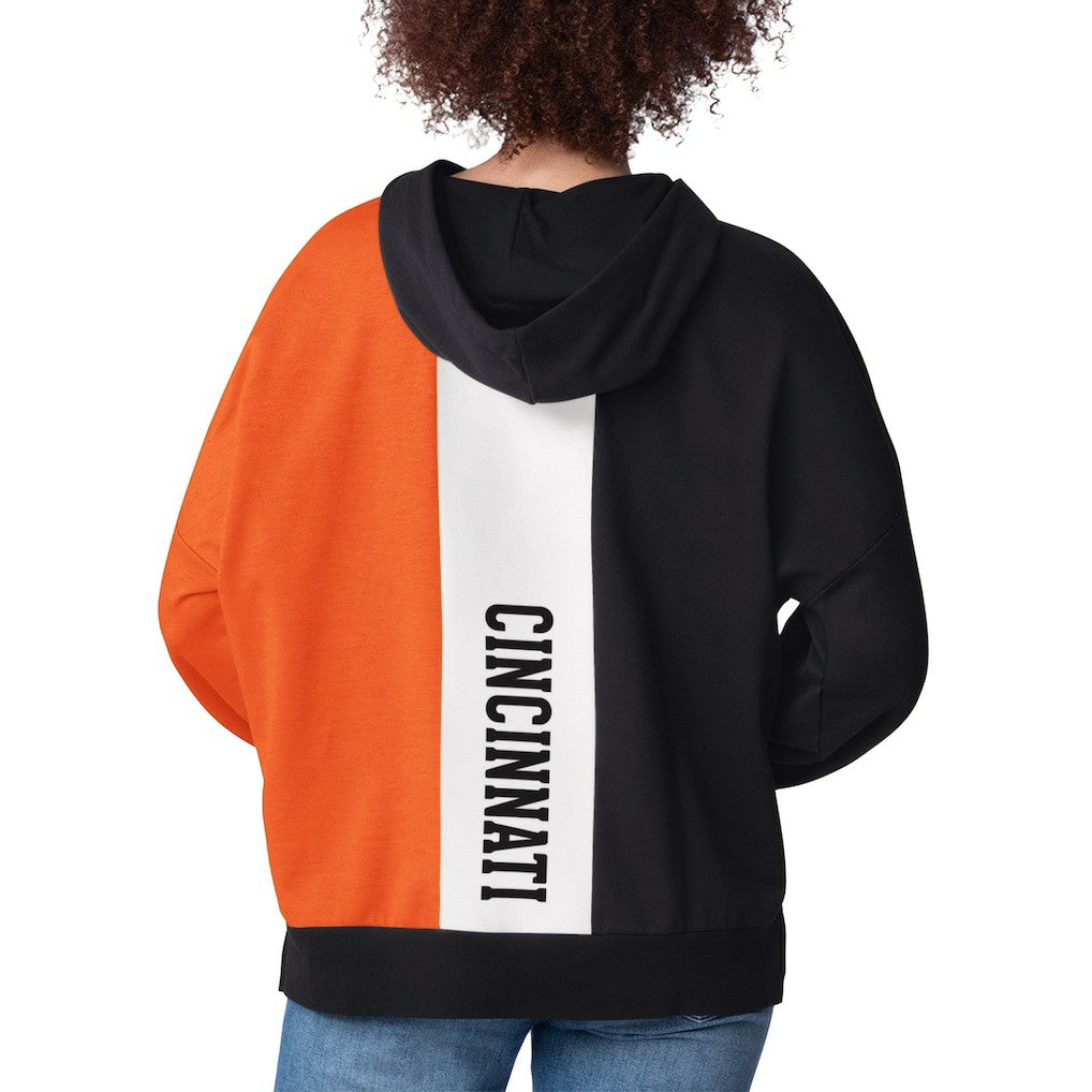 Cincinnati Bengals Starter Women's Power Move Long Sleeve Pullover Hoodie Black