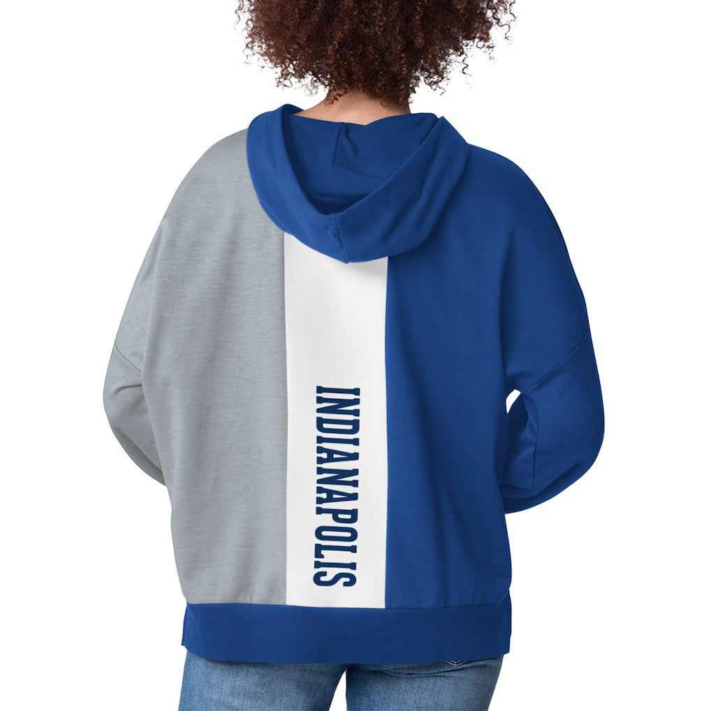 Indianapolis Colts Starter Women's Power Move Long Sleeve Pullover Hoodie Royal