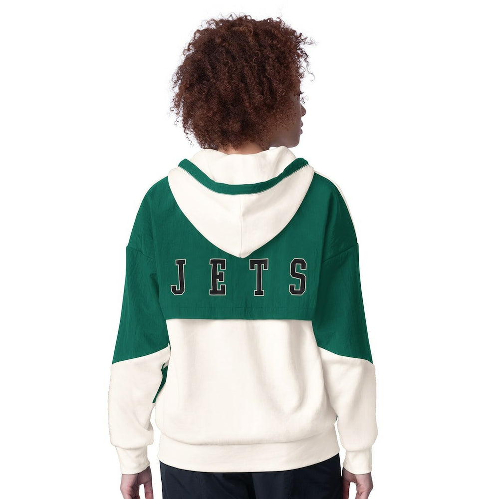 New York Jets Starter Women's Scrimmage Full-Zip Hoodie White