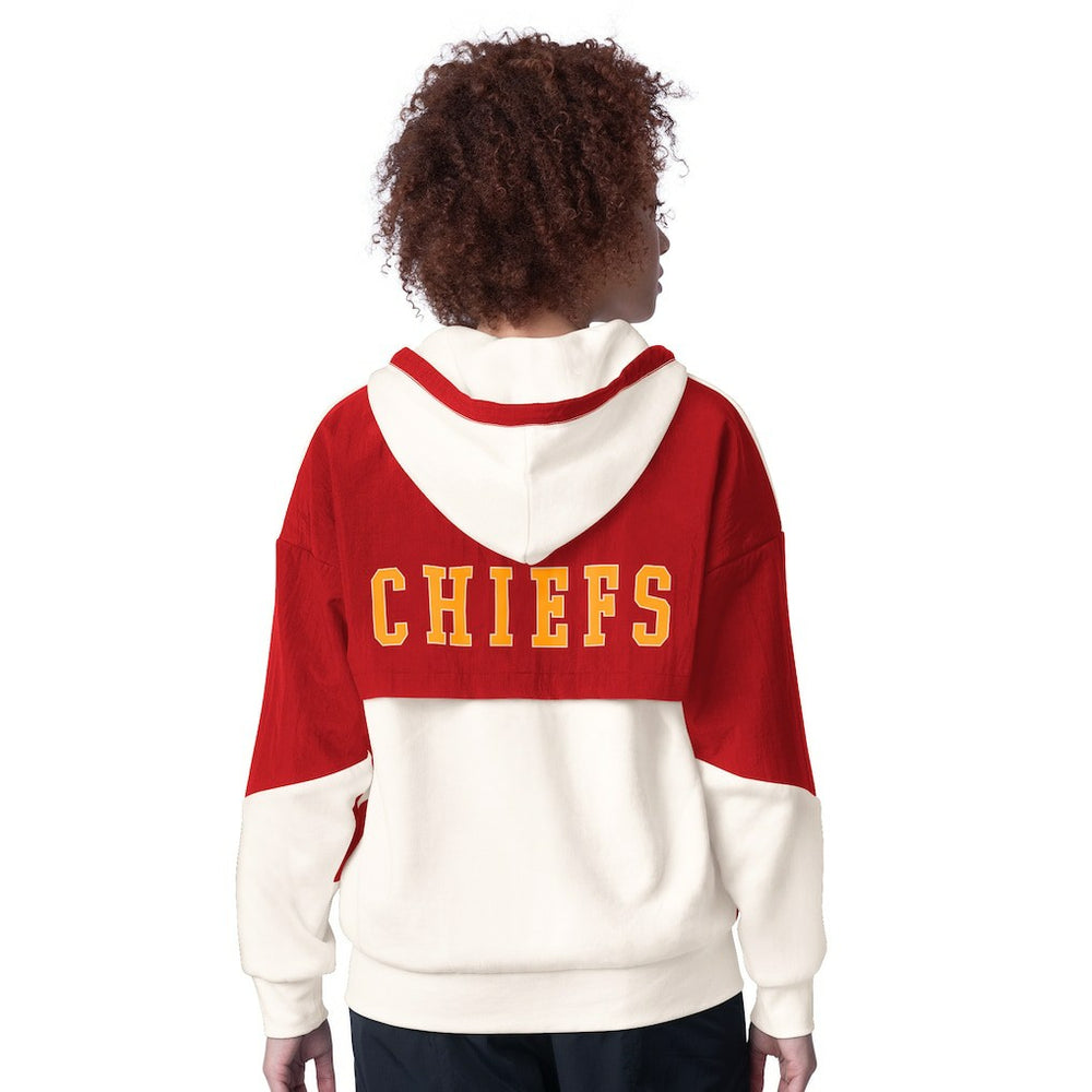 Kansas City Chiefs Starter Women's Scrimmage Full-Zip Hoodie White