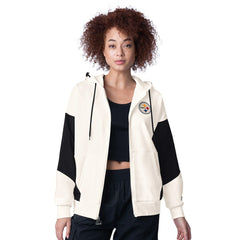 Pittsburgh Steelers Starter Women's Scrimmage Full-Zip Hoodie White