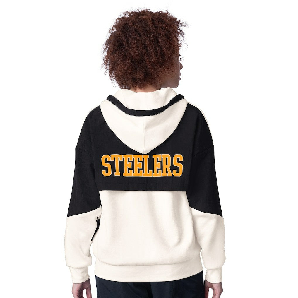 Pittsburgh Steelers Starter Women's Scrimmage Full-Zip Hoodie White