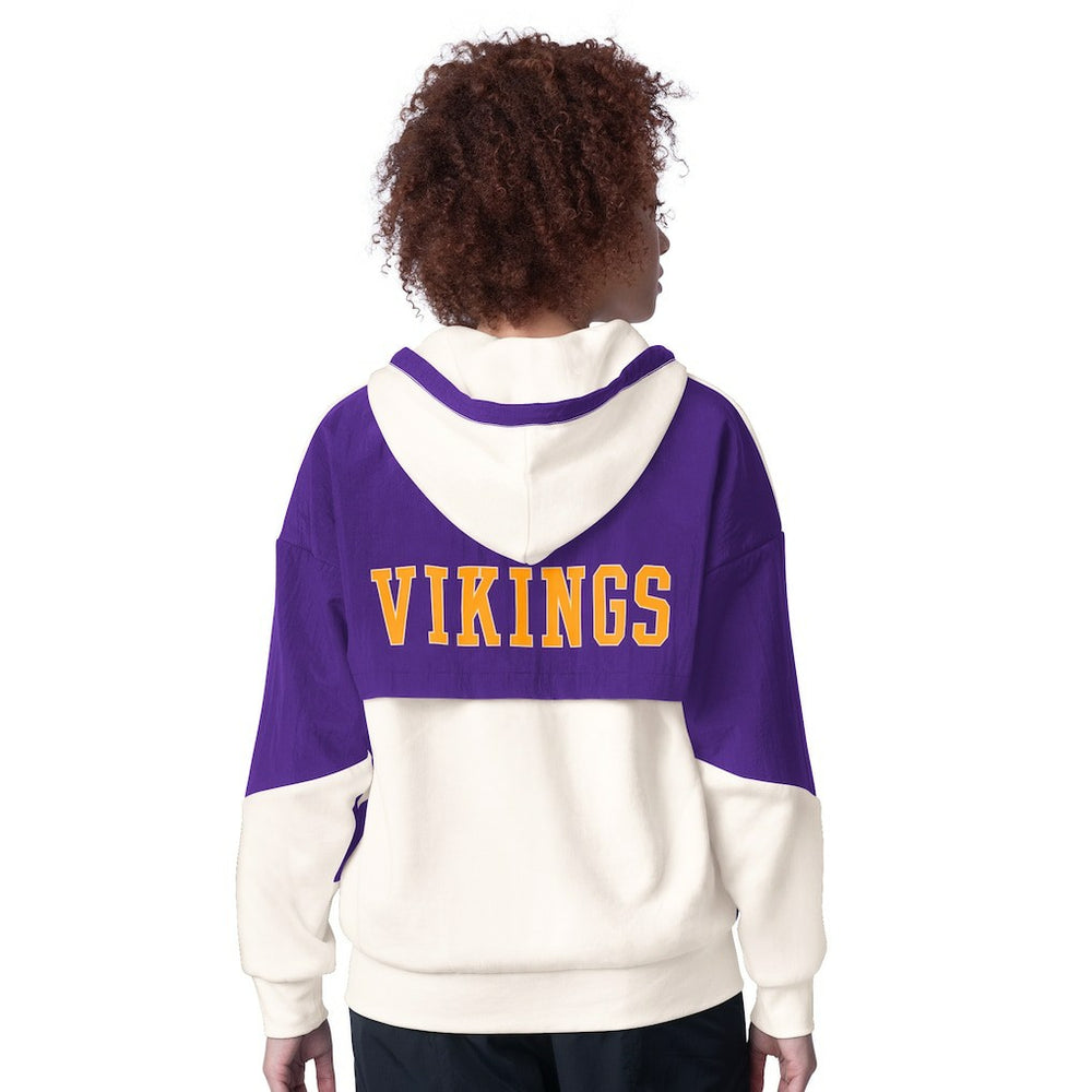 Minnesota Vikings Starter Women's Scrimmage Full-Zip Hoodie White