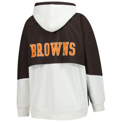 Cleveland Browns Starter Women's Scrimmage Full-Zip Hoodie White