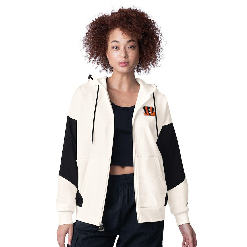 Cincinnati Bengals Starter Women's Scrimmage Full-Zip Hoodie White