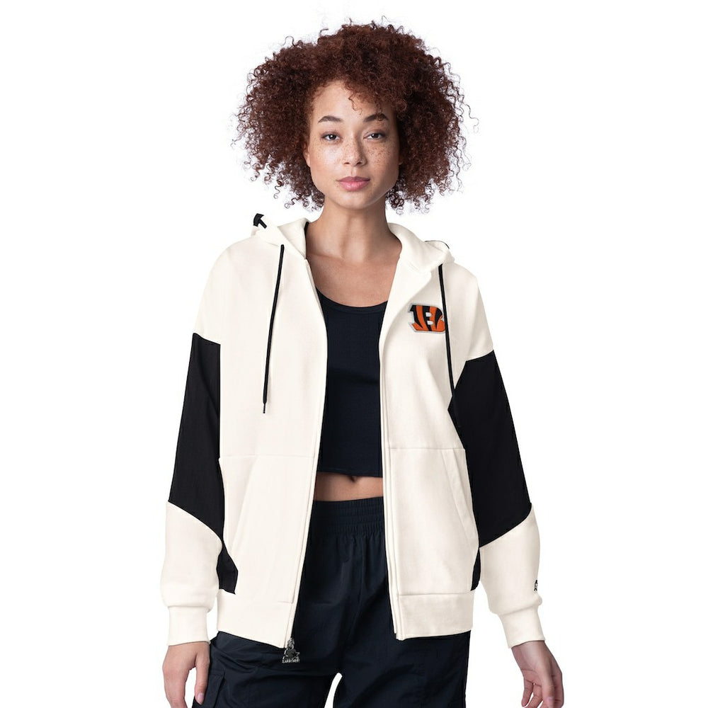Cincinnati Bengals Starter Women's Scrimmage Full-Zip Hoodie White