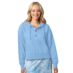 Detroit Lions Margaritaville Women's Island Dream Solid Pullover Hoodie Blue