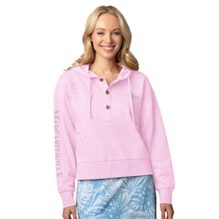 Baltimore Ravens Margaritaville Women's Island Dream Solid Pullover Hoodie Pink