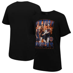 Jalen Brunson, Donte DiVincenzo & Josh Hart New York Knicks Stadium Essentials Unisex Trio T-Shirt Black