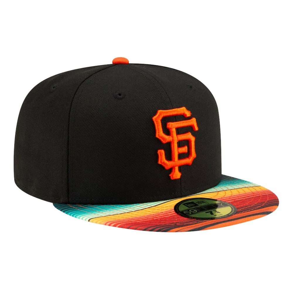 San Francisco Giants New Era Turn Back The Clock 59FIFTY Fitted Hat - Black Hats
