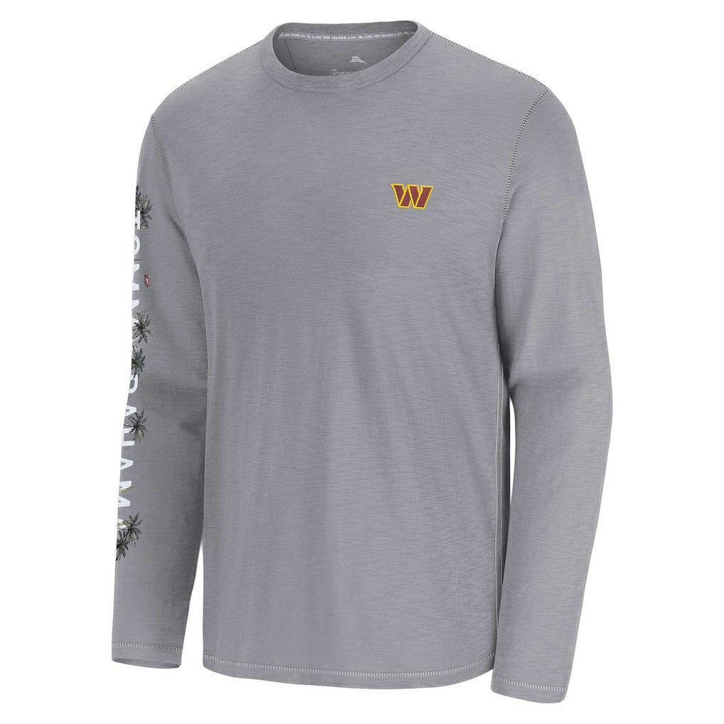 Washington Commanders Oasis Endzone Lux Long Sleeve T-Shirt Gray