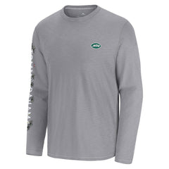 New York Jets Oasis Endzone Lux Long Sleeve T-Shirt Gray