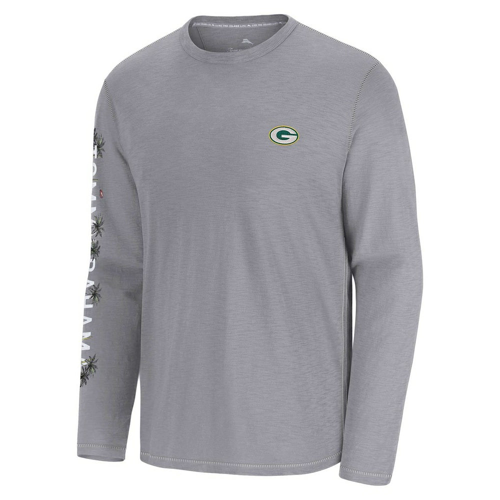 Green Bay Packers Oasis Endzone Lux Long Sleeve T-Shirt Gray