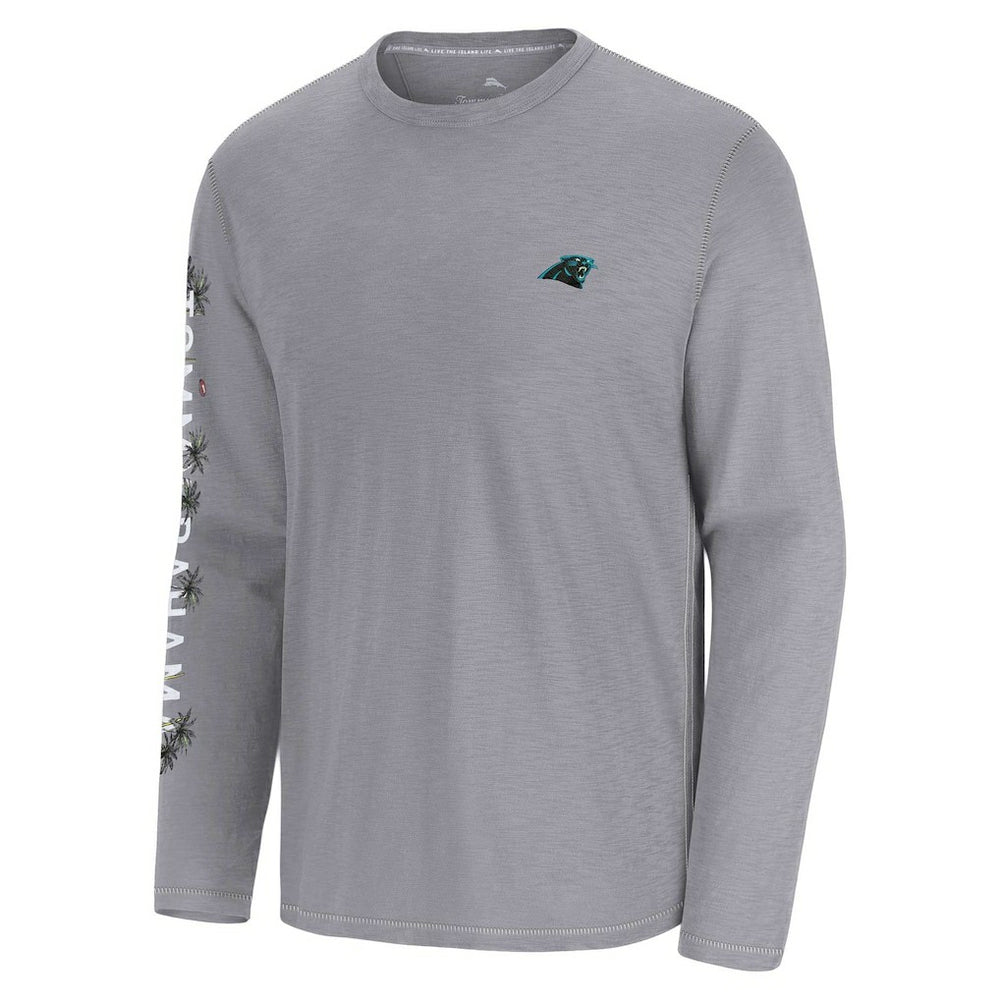 Carolina Panthers Oasis Endzone Lux Long Sleeve T-Shirt Gray