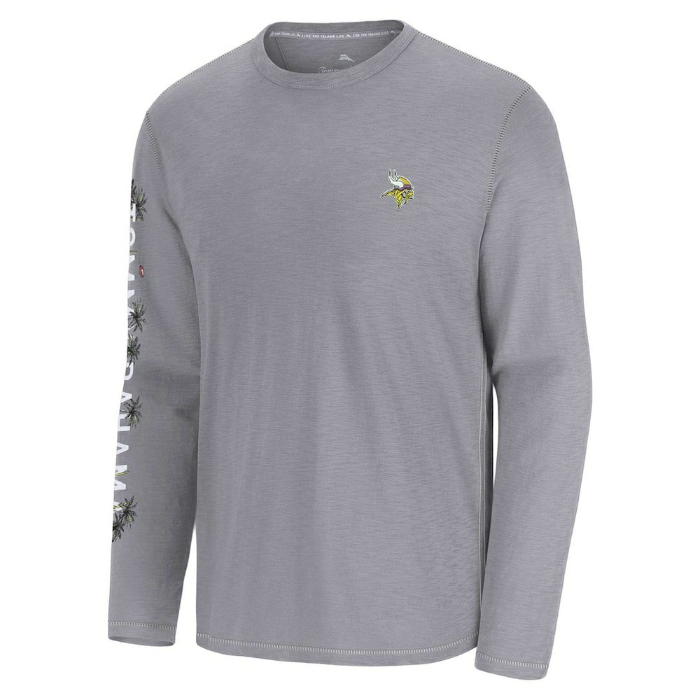 Minnesota Vikings Oasis Endzone Lux Long Sleeve T-Shirt Gray