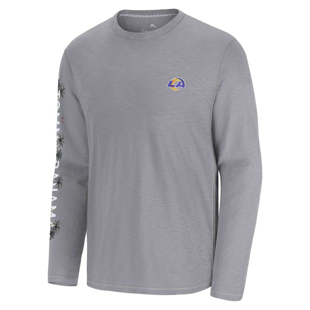 Los Angeles Rams Oasis Endzone Lux Long Sleeve T-Shirt Gray