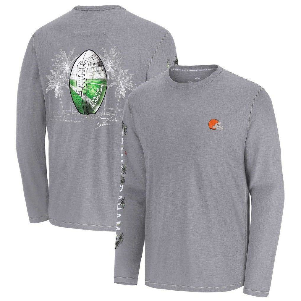 Cleveland Browns Oasis Endzone Lux Long Sleeve T-Shirt Gray