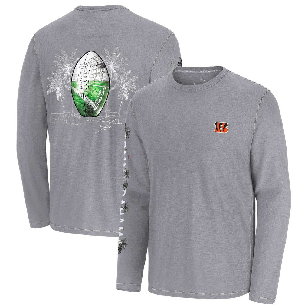 Cincinnati Bengals Oasis Endzone Lux Long Sleeve T-Shirt Gray