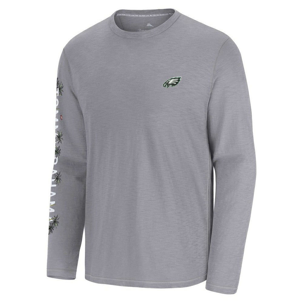 Philadelphia Eagles Oasis Endzone Lux Long Sleeve T-Shirt Gray