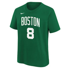 Kristaps Porzingis Boston Celtics Youth Icon Name & Number T-Shirt Kelly Green