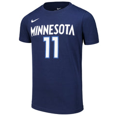 Naz Reid Minnesota Timberwolves Youth Icon Edition Name & Number T-Shirt Navy