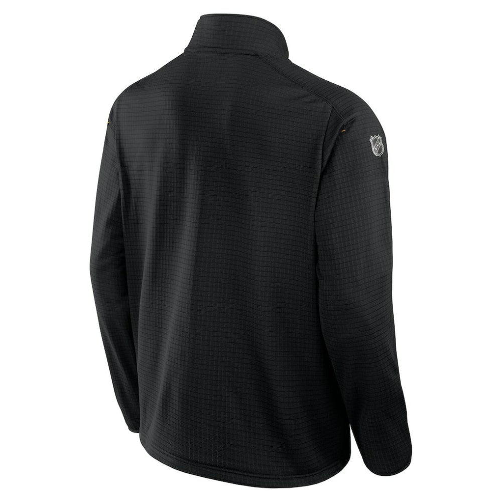 NHL Boston Bruins Fanatics Big & Tall Authentic Pro Quarter-Zip Top - Black