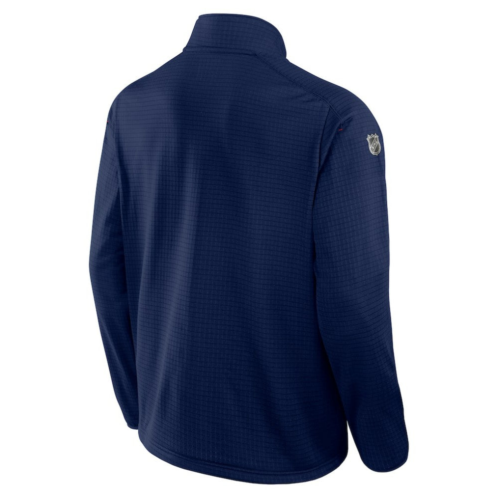 NHL New York Rangers Fanatics Big & Tall Authentic Pro Quarter-Zip Top - Navy
