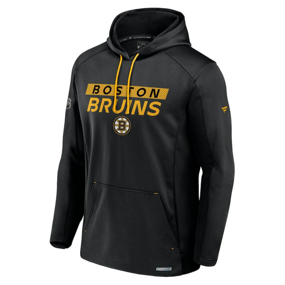 NHL Boston Bruins Fanatics Big & Tall Authentic Pro Pullover Hoodie - Black