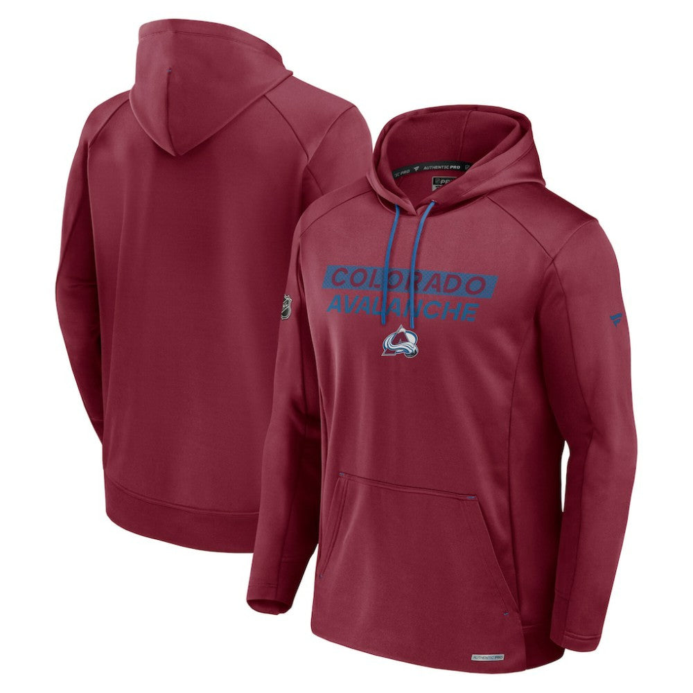 NHL Colorado Avalanche Fanatics Authentic Pro Big & Tall Pullover Hoodie - Burgundy