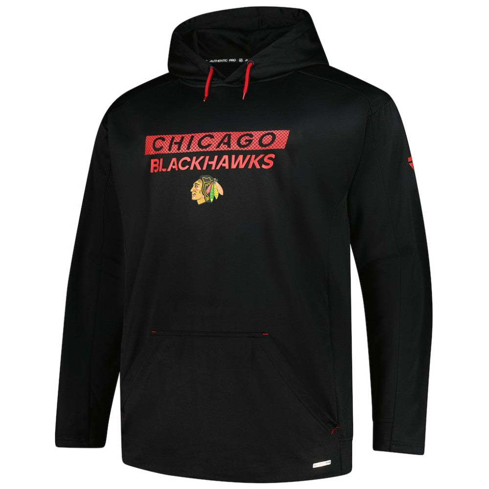 NHL Chicago Blackhawks Fanatics Authentic Pro Big & Tall Pullover Hoodie - Black